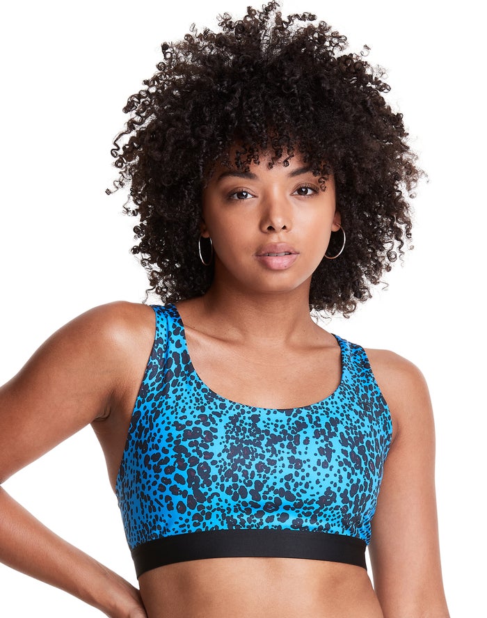 Sujetador Deportivo Champion Mujer - The Absolute Print ( Azules/Negras ) 8342097-XS